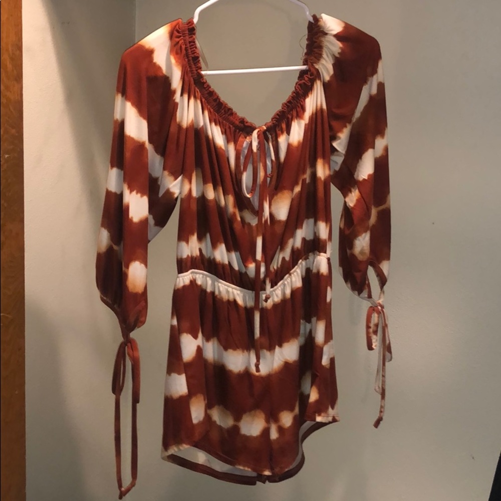 Off The Shoulder Romper - image 1